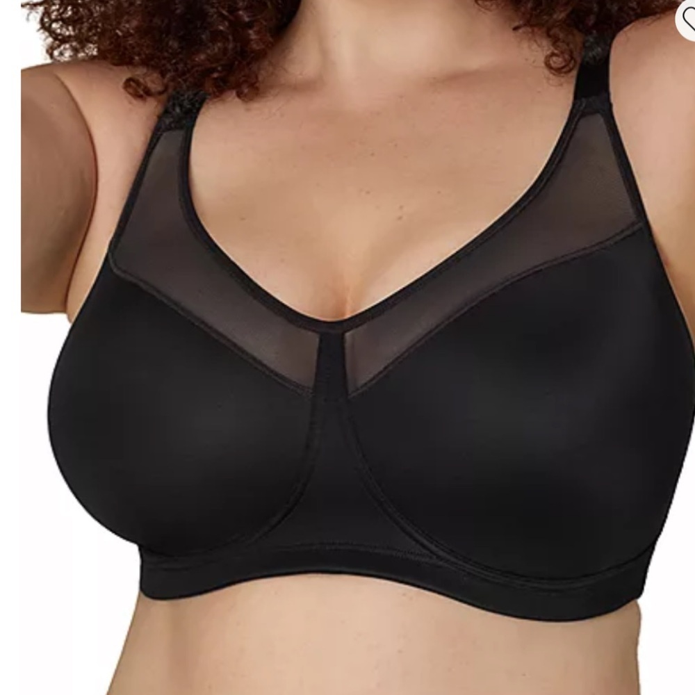 Playtex 18 Hour Smoothing Minimizer Wirefree Bra - Black #4697 Sz 4697